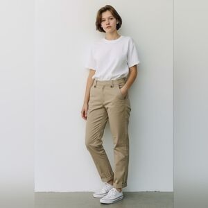 Massimo Dutti Women's Beige Chinos. New